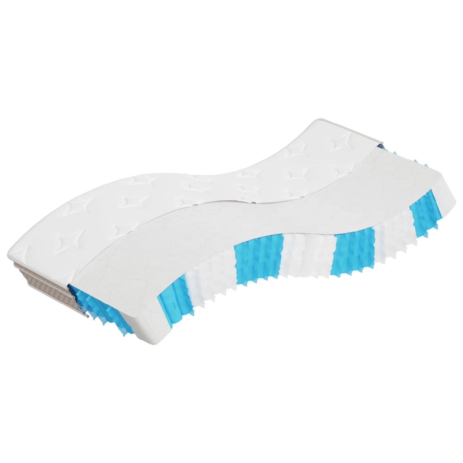 vidaXL Matratze Taschenfederkern Mittel 90x200 cm 372875