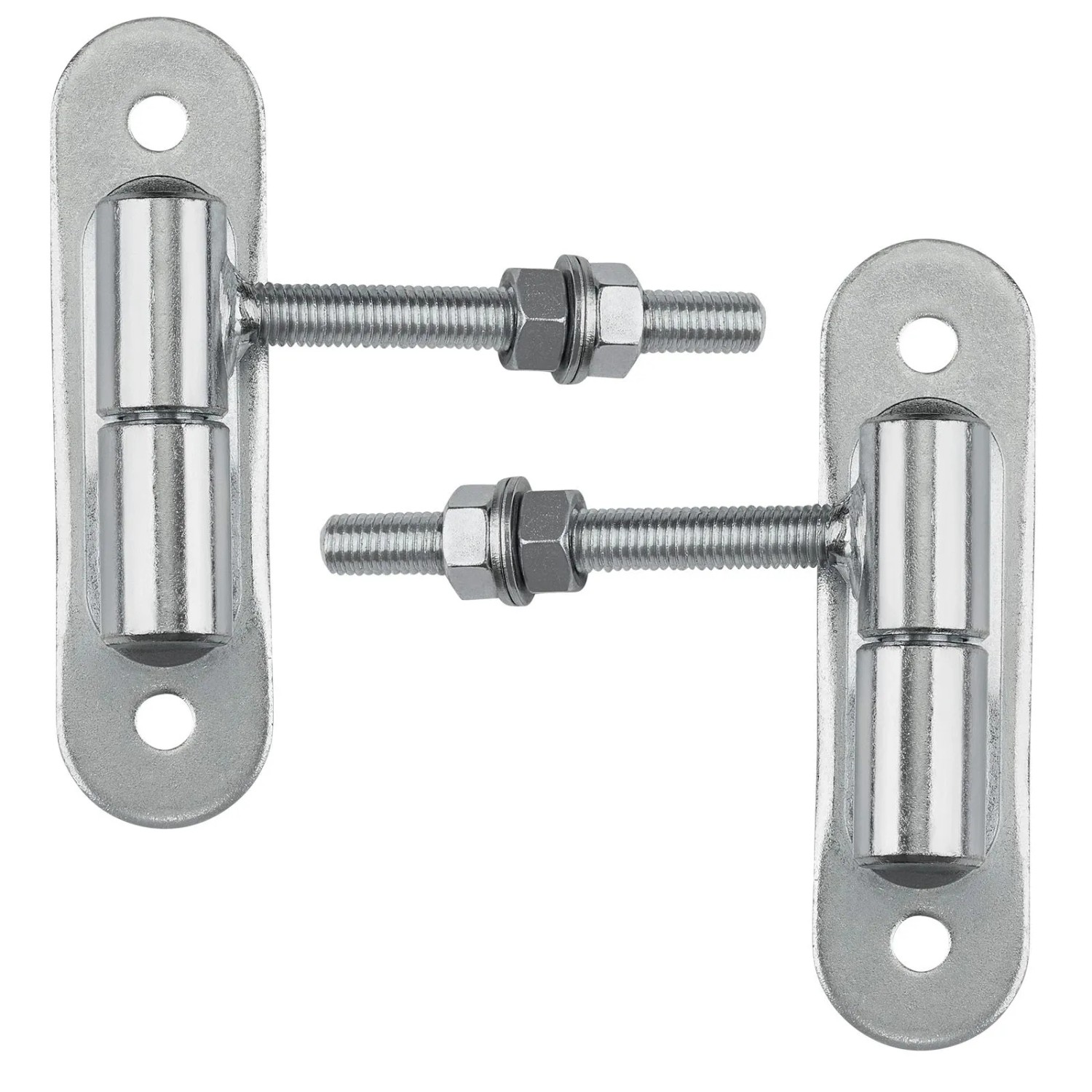 Thumbnail - SOTECH 2x Torangel Ø27 M16 x 96 mm mit Grundplatte 180 x 50 x 5 mm Stahl Verzinkt inkl. Muttern und Unterlegscheiben Tra...