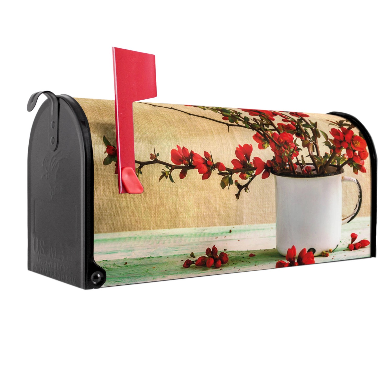 Banjado Amerikanischer Briefkasten Schwarz 48x22x16cm US Mailbox Letterbox günstig online kaufen