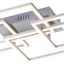 Moderne LED-Deckenleuchte Iven von Just Light aus Stahl, 70x34,5 cm, mit warmweißem Licht.