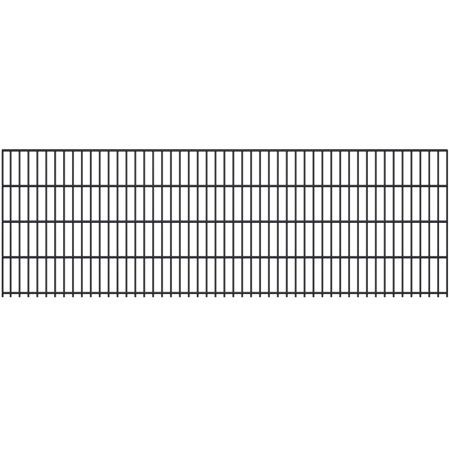 Doppelstabmatte 6/5/6 mm Anthrazit 250 cm x 83 cm kaufen bei OBI