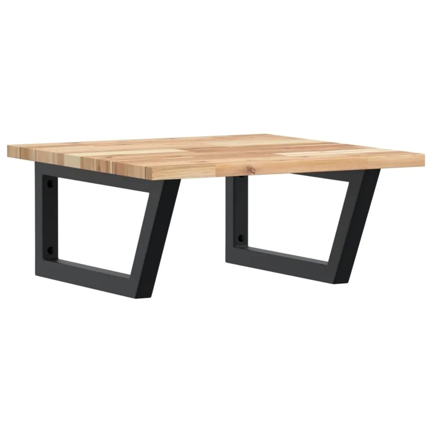 vidaXL Waschbeckenregal Wandmontage Stahl und Akazienholz 3302763 günstig online kaufen