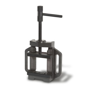 EBERTH Maschinenschraubstock, 100mm Backenbreite, max. 89mm Spannweite, für präzise Bohr- und Fräsarbeiten.