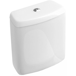 Villeroy & Boch O.novo Aufputzspülkasten, weiß, mit DualFlush-Taste.