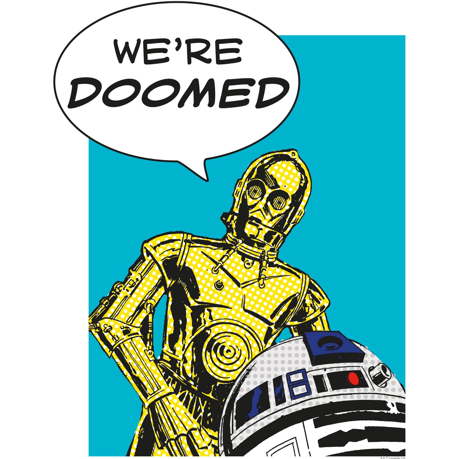 Komar Wandbild Star Wars Droids 40 x 50 cm