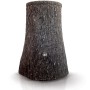 Arves Regentonne Little Tree, 250 l, dunkelbraun, mit Baumstamm-Optik für die Gartenbewässerung.