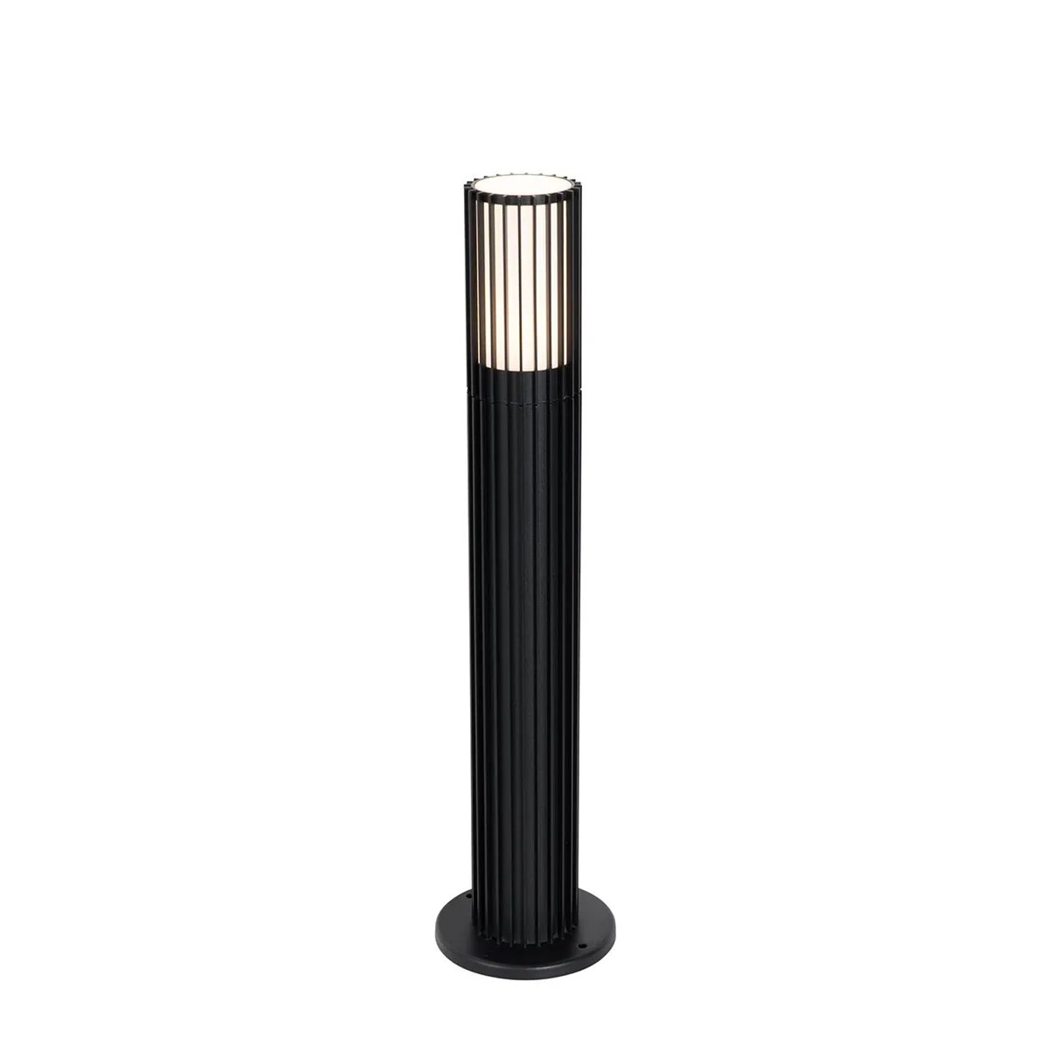 QAZQA Design Pollerleuchte für den Außenbereich Schwarz 50 cm IP44 Boris