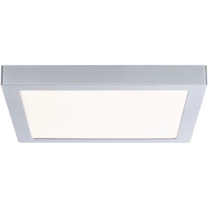 Eckiges Paulmann LED-Panel Abia, 30x30 cm, Chrom matt, für Deckenmontage.
