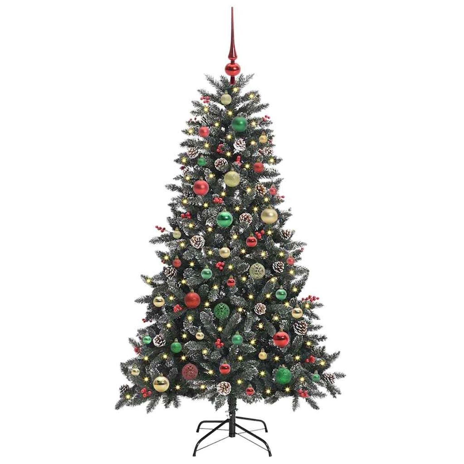vidaXL Künstlicher Weihnachtsbaum Grün 83,5 x 83,5 x 150 cm 3395876