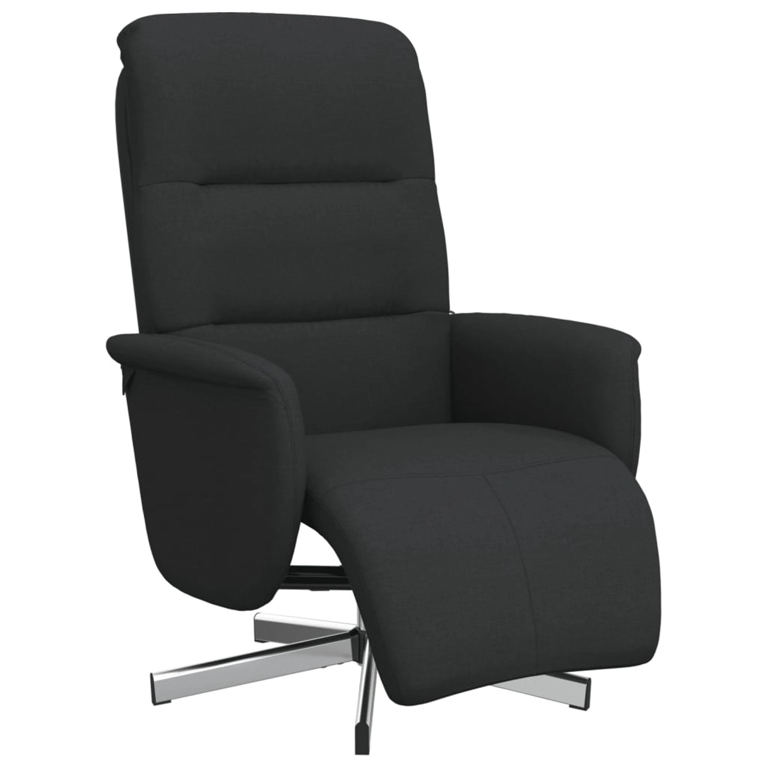vidaXL Relaxsessel mit Fußteil Schwarz Stoff 356563 günstig online kaufen