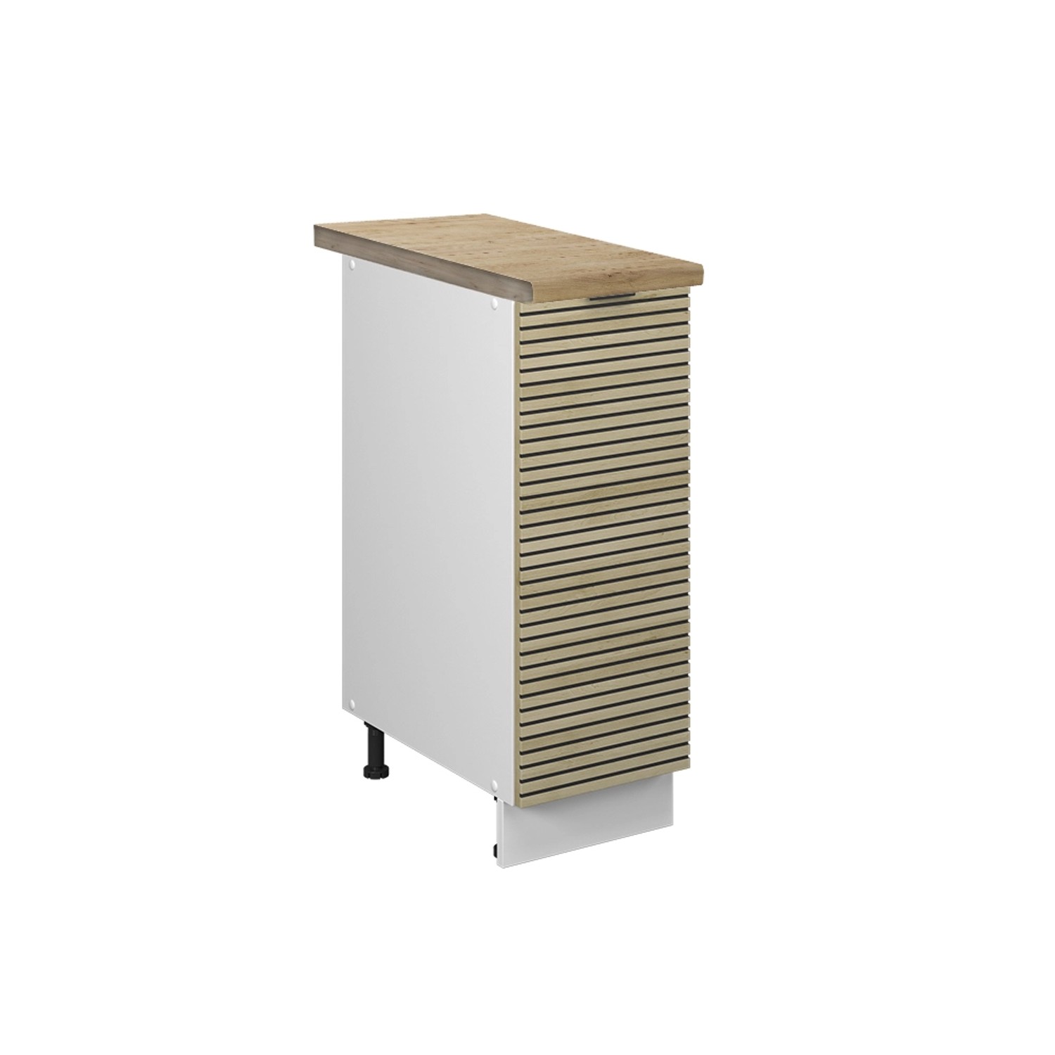 Vicco Apothekerschrank Fame-Line Eiche Paneel 30 cm AP Eiche mit Weiß Korpu günstig online kaufen