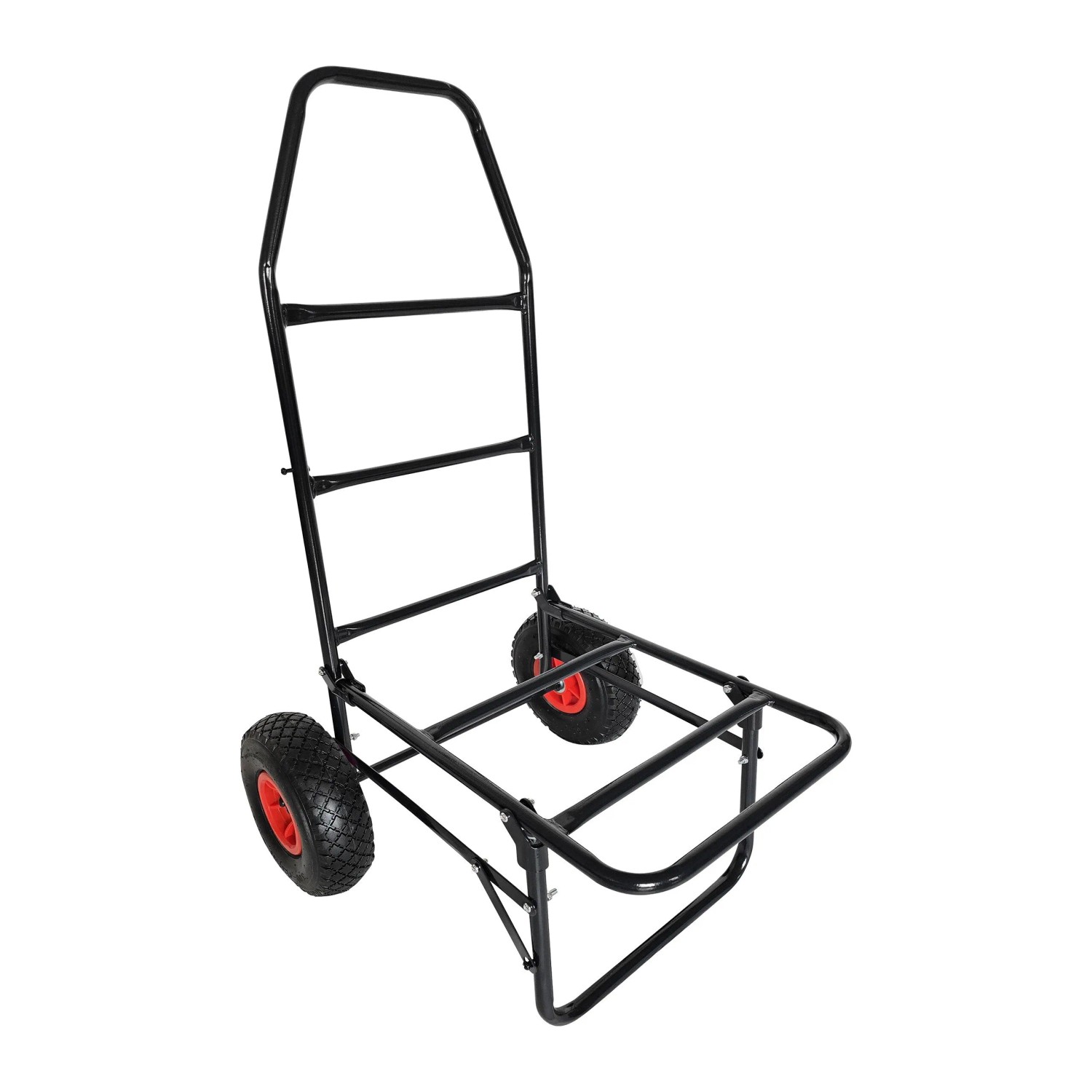 Relaxdays Transportwagen Stahl Schwarz Klappbar 102 cm x 50 cm x 37 cm 80 kg