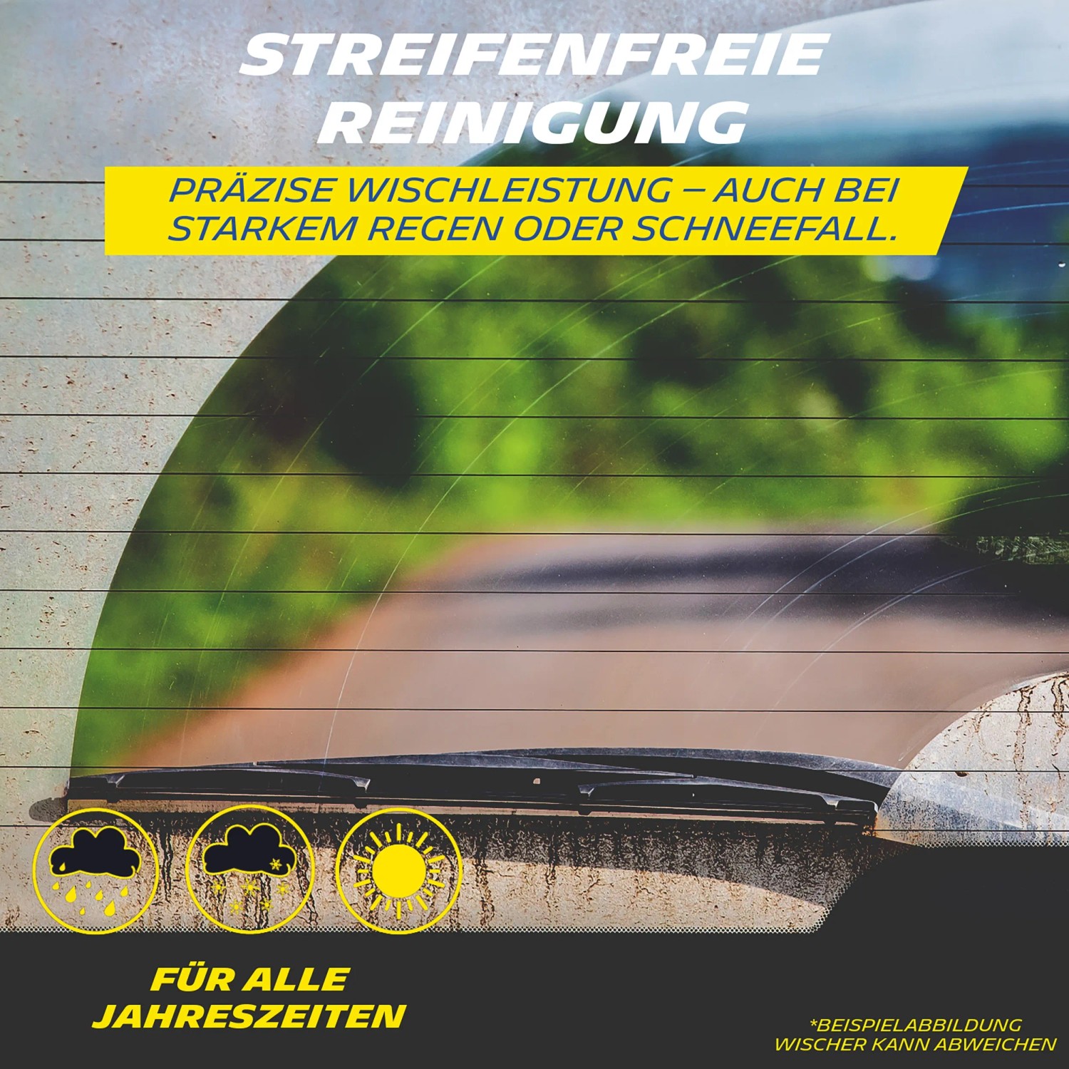 Michelin Heckwischer Design Blade, 300 mm, für klare Sicht bei jedem Wetter.