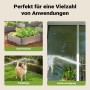 Xpotool Schlauchtrommel: Vielseitig für Gartenarbeit, Tierpflege & Reinigung. Zeigt Bewässerung, Hund im Wasser, Fensterputz.