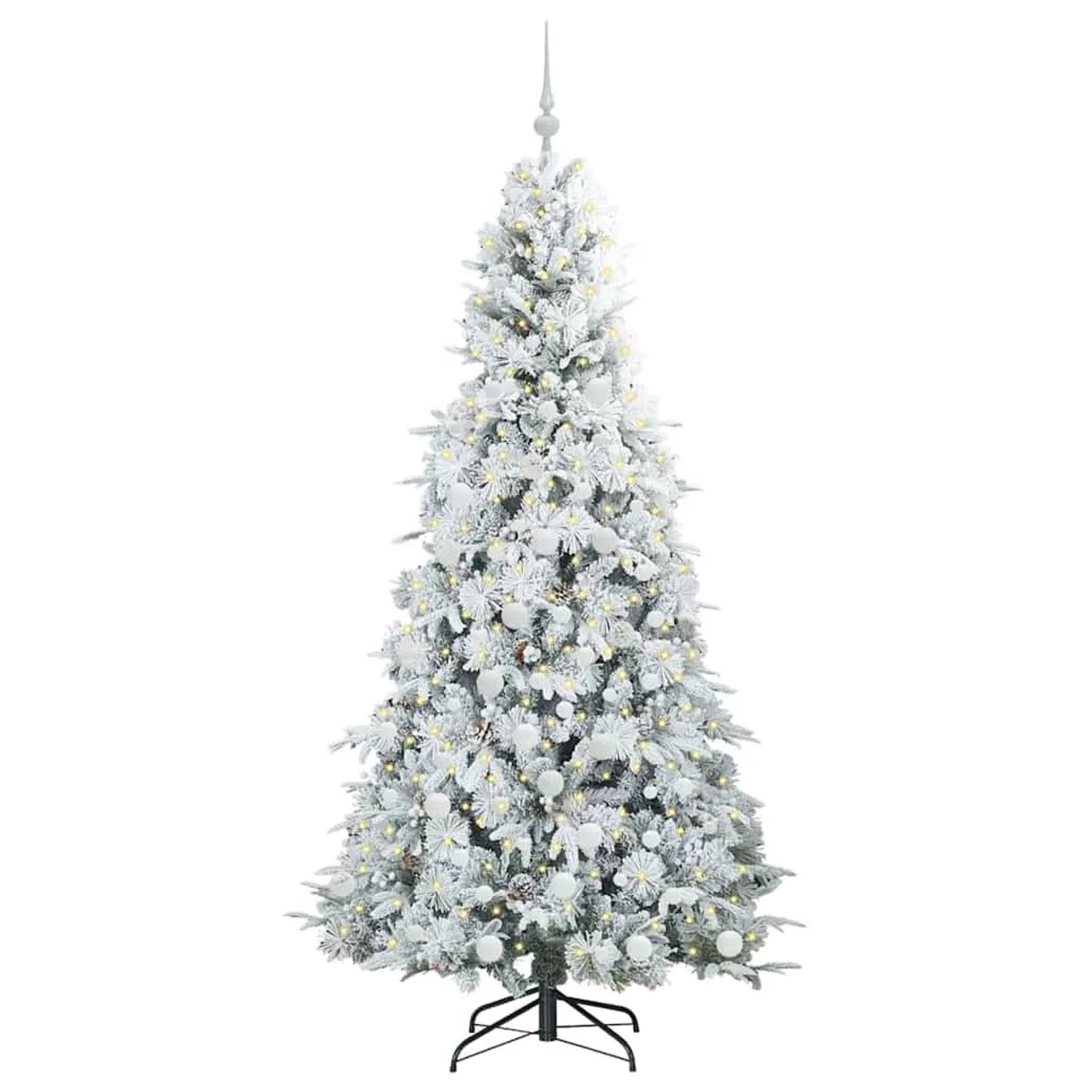 vidaXL Künstlicher Klappbarer Weihnachtsbaum Grün 180 cm PE und PVC 3397487