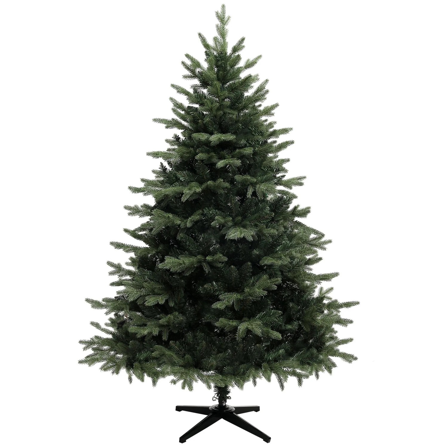 HOMCOM Weihnachtsbaum Kunststoff Stahl 120 x 120 x 180 cm Grün
