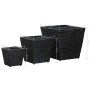 Furnicato Hochbeet Set Wasserhyazinthe Stahlrahmen Schwarz 40x40x40 Cm 30x30x30 Cm 20x20x20 Cm_8