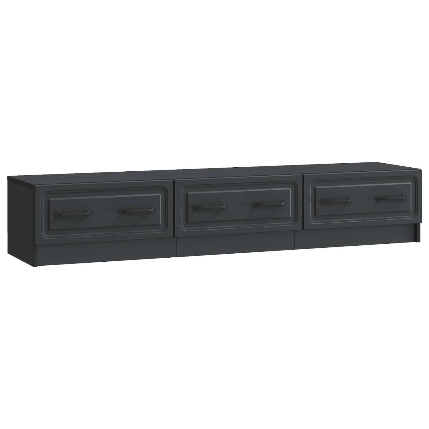 vidaXL TV-Schränk Schwarz 147 x 34,5 x 27 cm Holzwerkstoff 895856