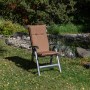 Beo Sitzauflage Tolonaro, 6er-Set, Dunkelbraun für Hochlehner Gartenstühle.