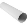 Weißes Rundrohr, 1 m lang, aus Kunststoff für Dunstabzugshauben System 100.