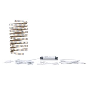 Paulmann YourLED Strip Basis-Set 3 m Warmweiß, LED-Streifen mit Trafo und Zubehör.