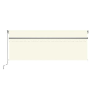 vidaXL Markise Manuell Einziehbar mit Rollo 4x3 m Creme 3069417