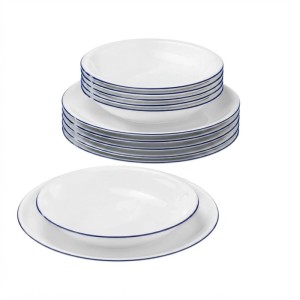 Seltmann Weiden Compact Blaurand Tafelservice 12-teilig