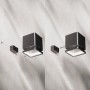 Philips Virona Solar Wandleuchte mit Sensor, Montage und Leuchte in Schwarz.