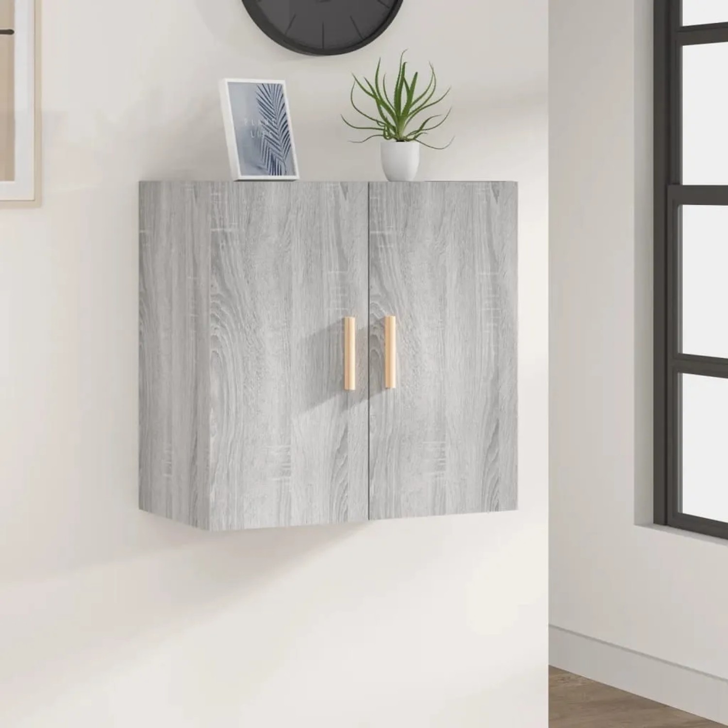 vidaXL Wandschrank in Grau Sonoma (60x30x60 cm) aus Holzwerkstoff, ideal für Büro und Wohnraum.