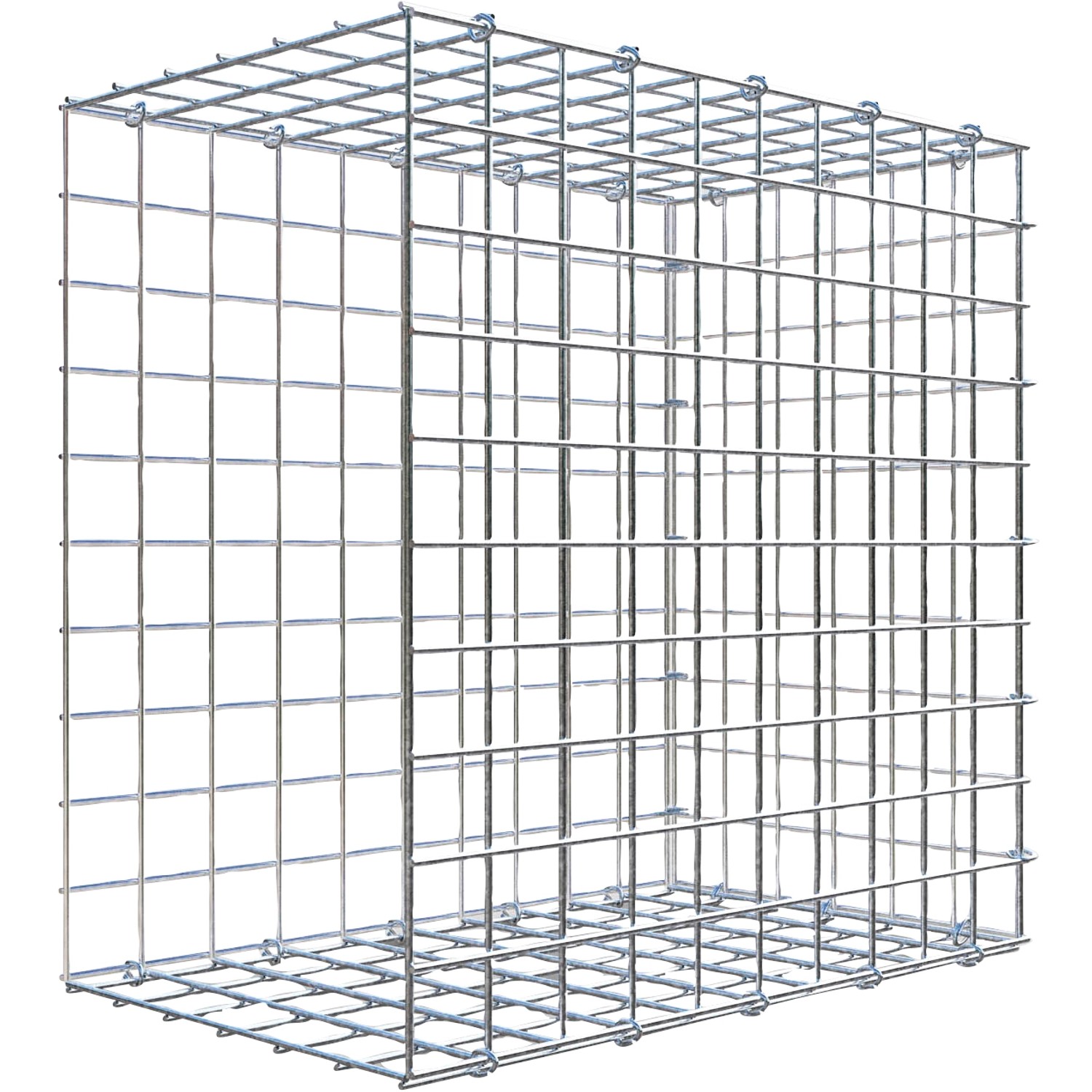 Thumbnail - Gabiona C-Ring-Gabione-Anbaukorb Typ 2 50 x 50 x 30 cm Maschenw 5 x 5 cm