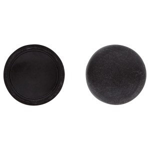 LUX Abdeckkappen, 8 Stück, schwarz, Ø 12 mm, für Nummernschildschrauben.