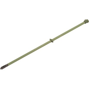Grüner Universalstab, 150 cm, für Zaunbau & Rankhilfe. Verzinkt, angespitztes Ende.