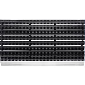 Alu-Fußmatte 43x75cm: Robuste Schmutzfangmatte für den Außenbereich mit Aluminiumleisten.