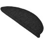 Beautissu Treppenstufenmatte ProStair, 55x15cm, anthrazit, halbrunde Stufenmatte