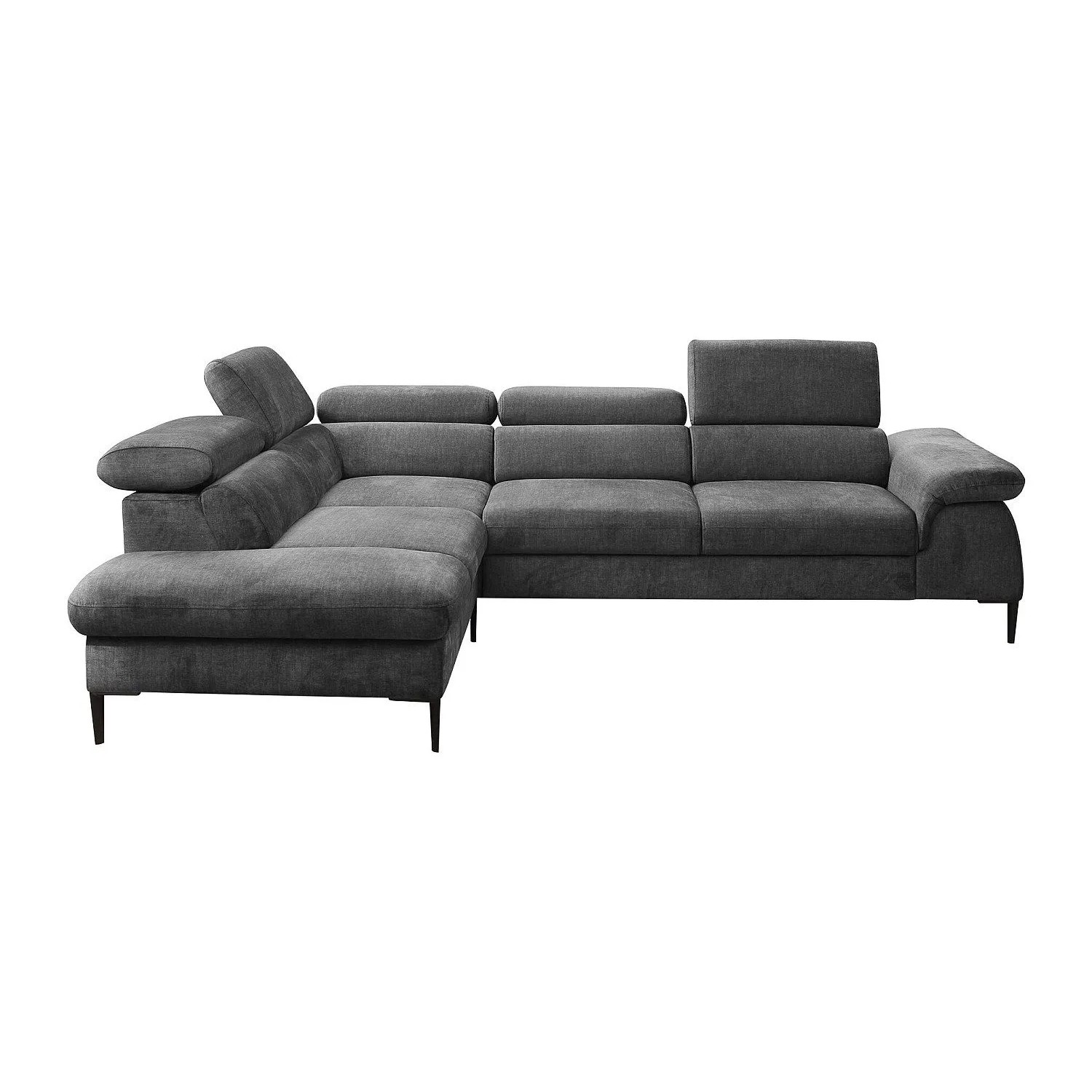 Vente-unique Schlafsofa Sepina Anthrazitgrau 280 cm