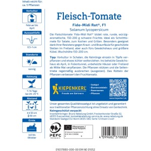 Kiepenkerl Saatgut Fleisch-Tomate Fido-Midi Rot® F1