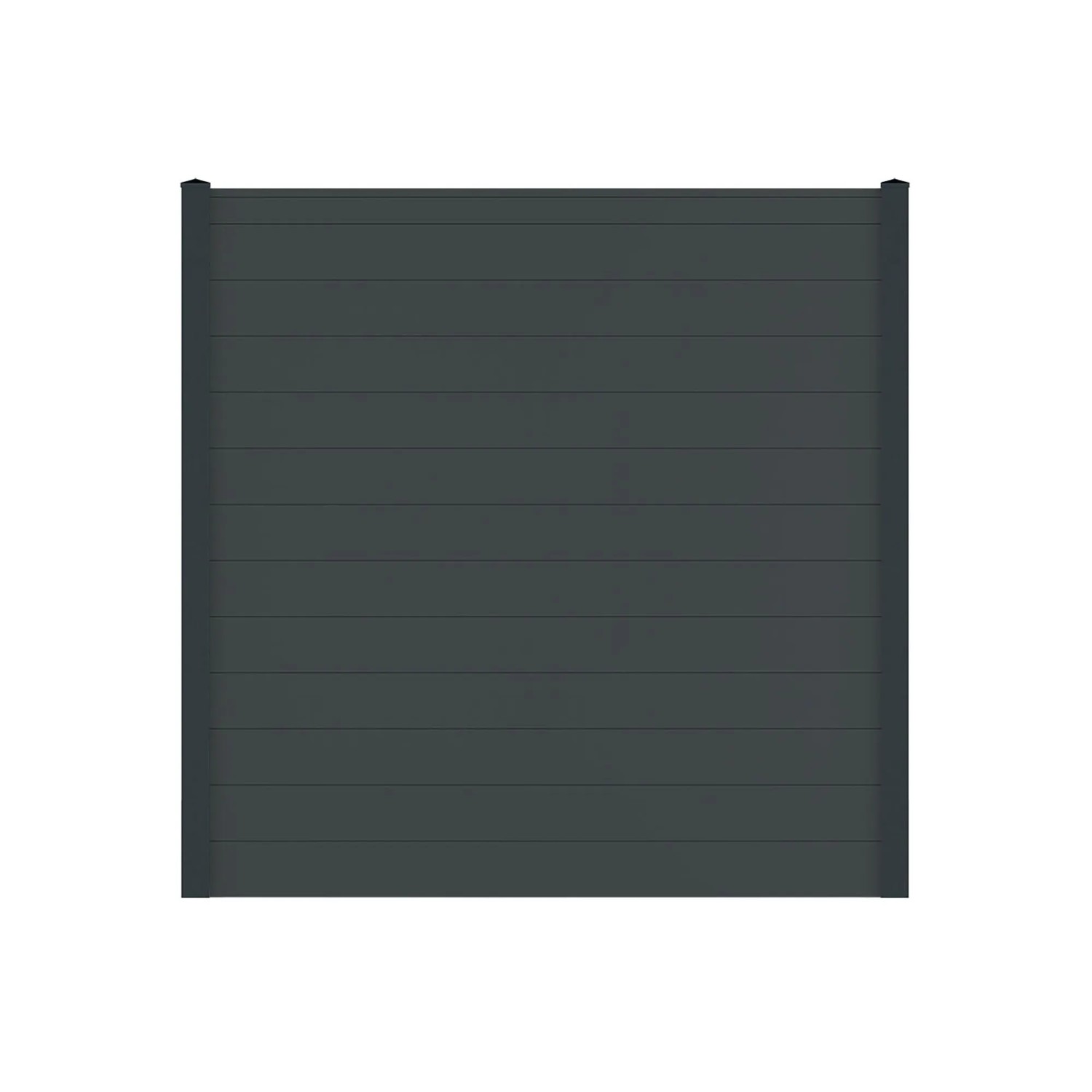 Vidual Sichtschutzzaun Snap 140 zum Aufdübeln 1,8 m x 23,06 m Anthrazit