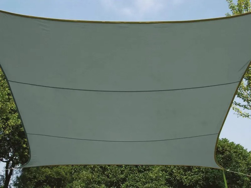 ColourTree Sonnensegel Rechteckig – 3m X 4,6m, Grau, UV-Schutz 95%, 190g/m² HDPE