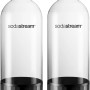 SodaStream Duo-Pack: 2 spülmaschinenfeste 1L Kunststoffflaschen für Wassersprudler.