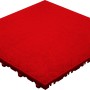 Rote Florco Kunststoff-Klickfliese floor, 40x40 cm, 6er-Pack. Ideal für Bodenbeläge.