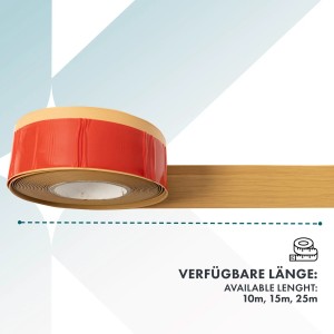 KARAT Sockelleiste Oslo Eiche-Vintage, selbstklebend, aufgerollt. Leiste für Bodenabschluss.