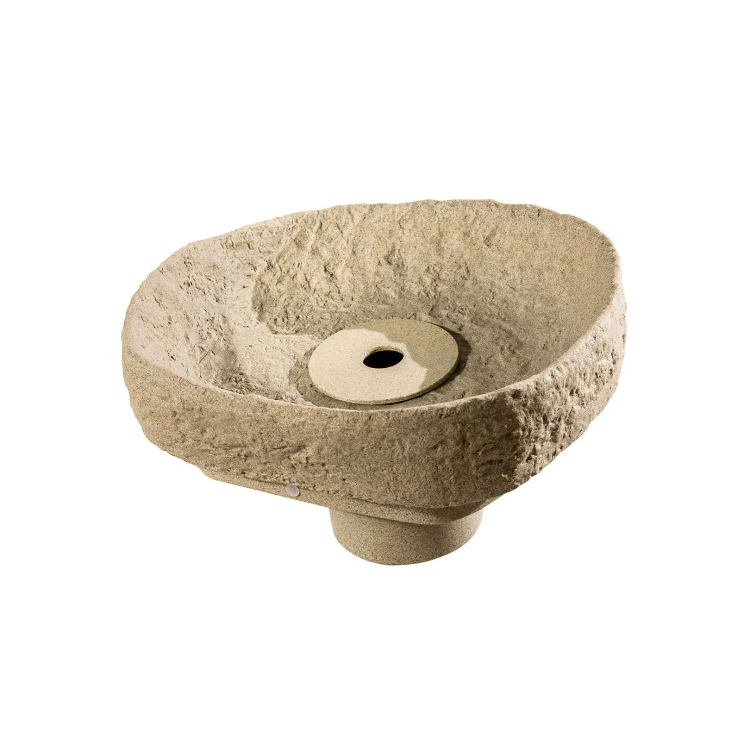 GreenLife Springbrunnen Set für den Dekor Regenspeicher Hinkelstein Sand