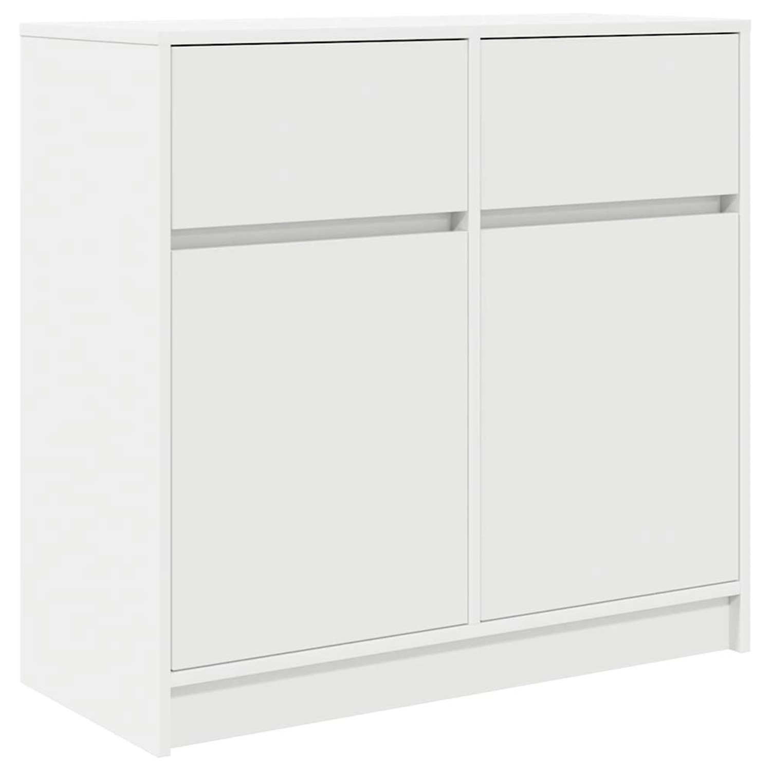 vidaXL Sideboard mit Schublade Weiß 80x34x76 cm Holzwerkstoff 861535 günstig online kaufen