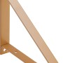 Metall-Konsole Bridge 2er-Set in Matt-Gold für Regalböden bis 20 cm Tiefe.