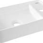 Weißes baliv Davenport Wand- & Aufsatzwaschbecken, 41 cm, mit Hahnloch.