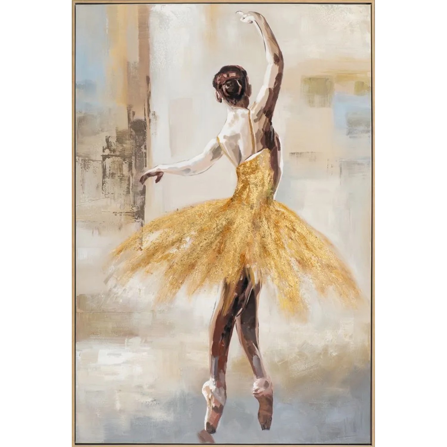 Art Universe Leinwandbild Goldener Tanz 82 x 122 cm