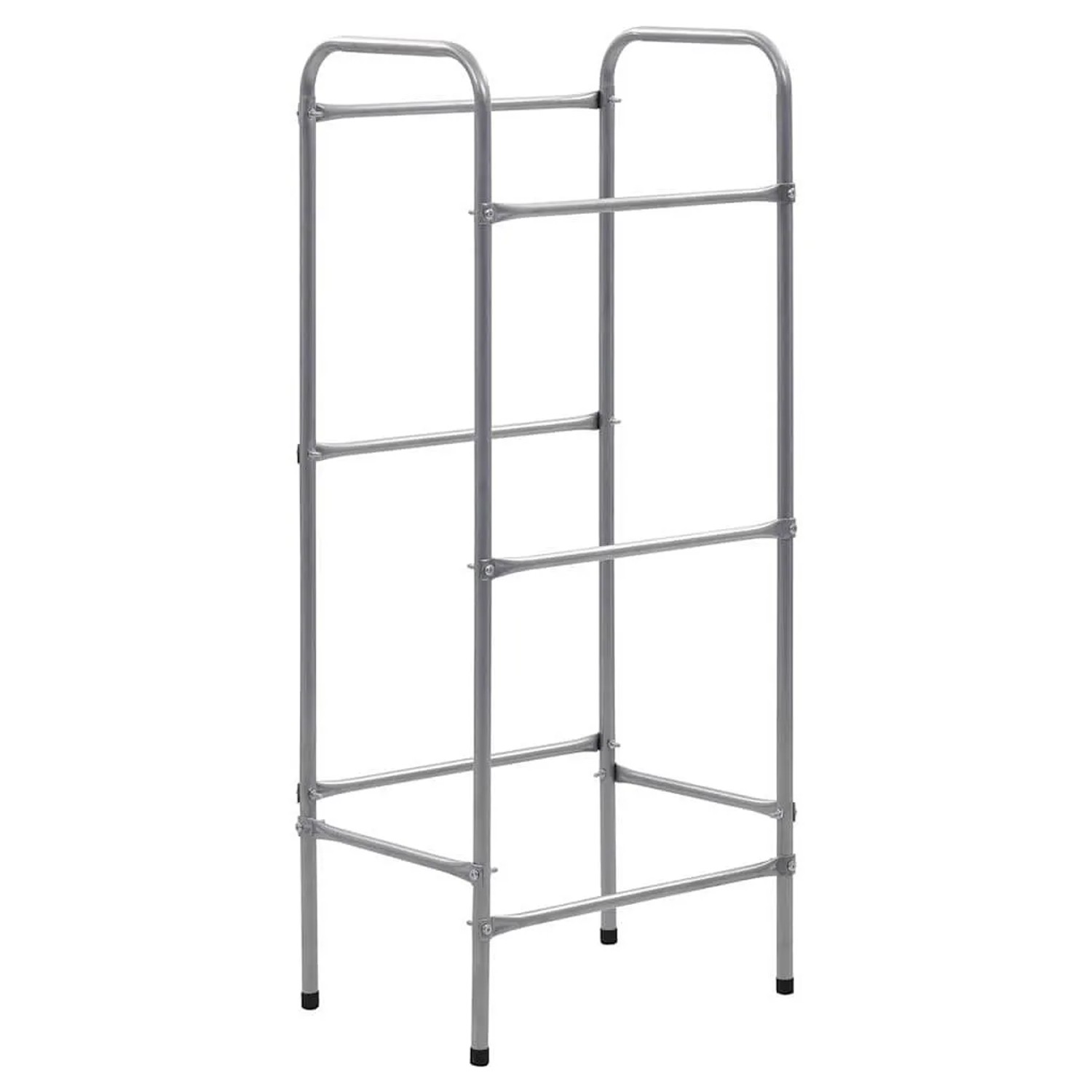 vidaXL Kistenregal für 3 Kisten Silbern 50x33x116 cm Stahl 285212