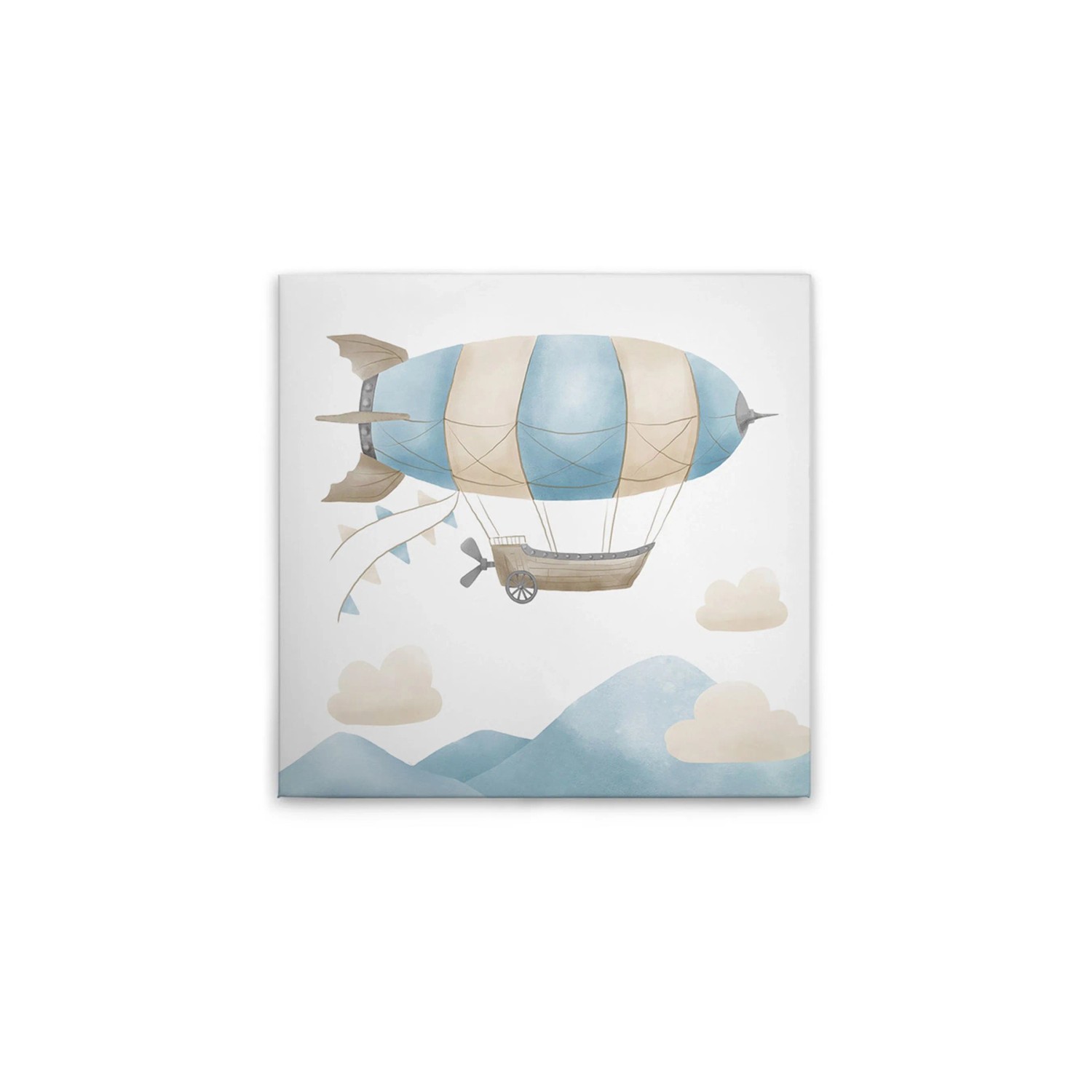 Tadessi Leinwandbild - M1-No.50576 - Zeppelin mit Wolken - 40 x 40 cm - Quadratisch