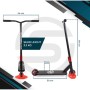 Sportisfaction Stuntscooter in Rot: Robuster Tretroller mit ABEC11 Kugellager, ideal für Stunts.