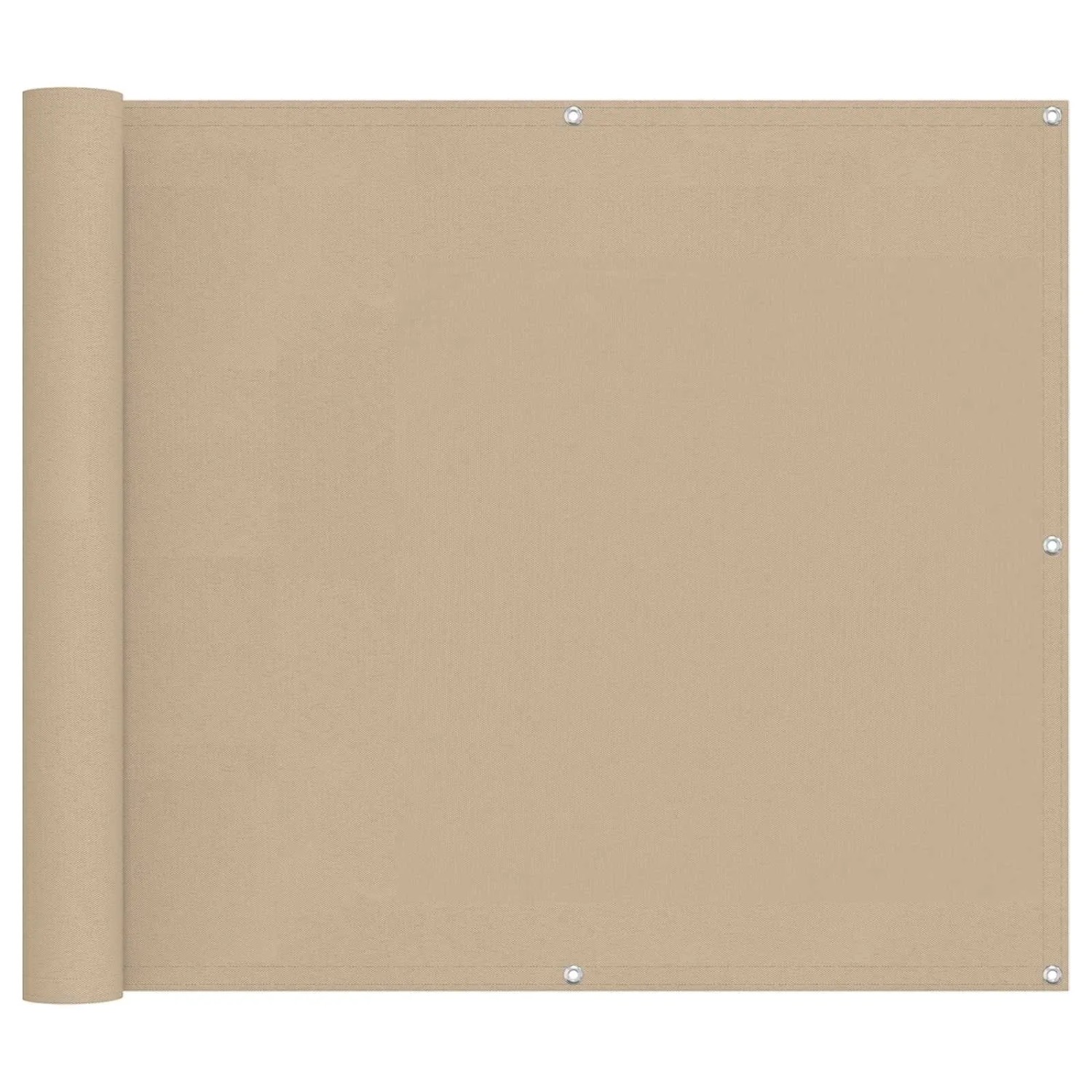vidaXL Balkonsichtschutz Beige 100 x 400 cm Oxford-Stoff 42030679